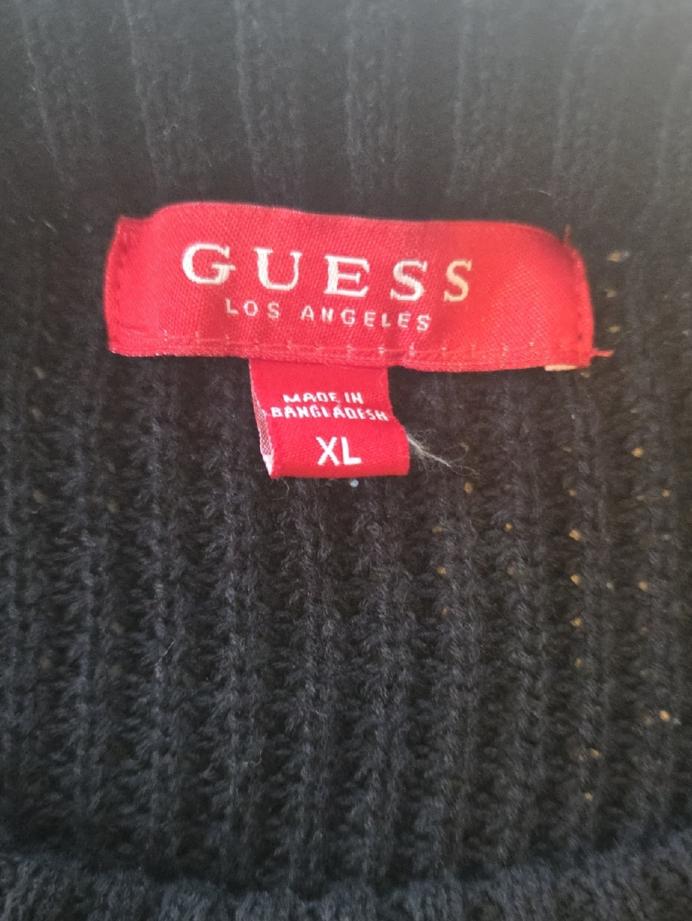 GUESS Men's Black Turtleneck Sweater